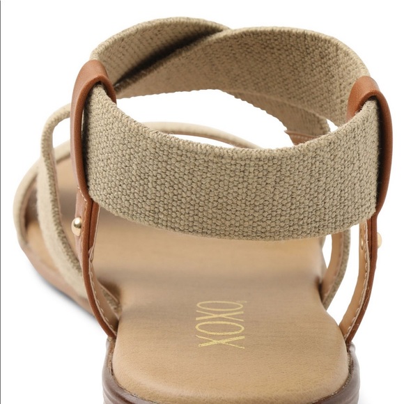 NEW XOXO Beth Linen Sandal - Picture 2 of 7